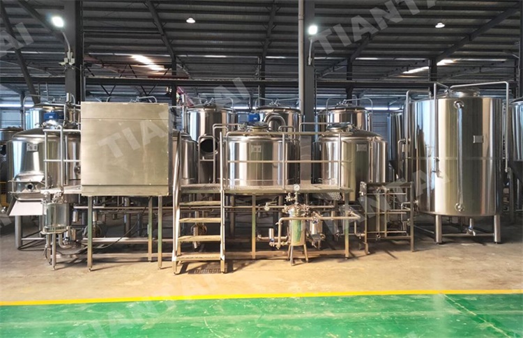 1000L microbrewery system with PLC control